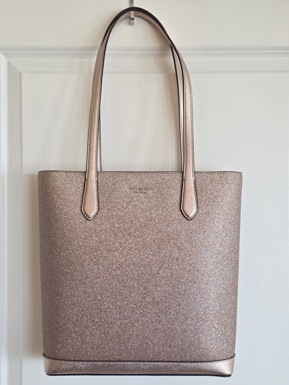 Kate Spade NWOT Tinsel Tote Rose Gold